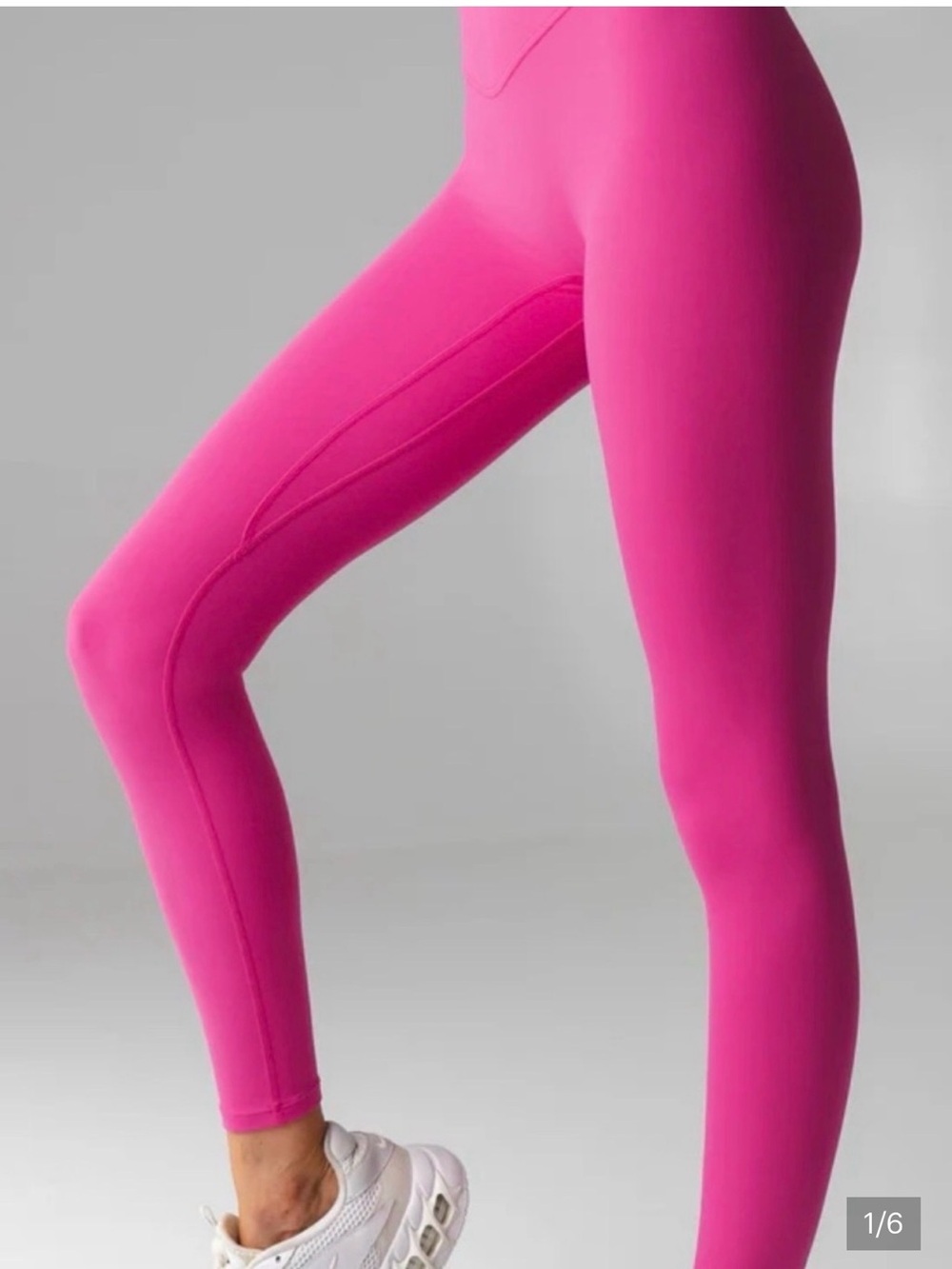 Vibrant Hot Pink High-Waist Leggings-butt lifting